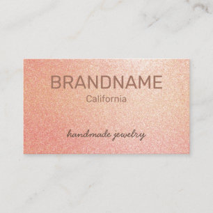 Rosé Gold Farbstrahler Textur Imitate Rosa Glitzer Visitenkarte