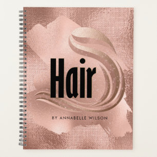 Rose Gold Faux Foil Coiffure Rendez-vous Livre