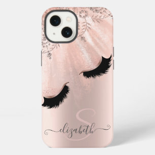 Rose Gold Faux Wimpern Rose Gold iPhone Hülle