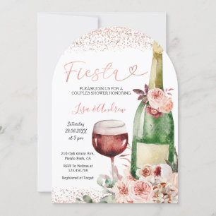 Rose Gold Fiesta Paare Einladung