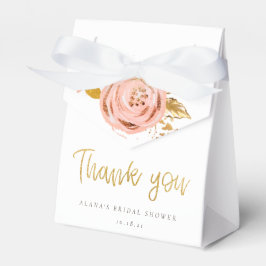 Rose Gold Floral Glitzer Brautparty Geschenkschachtel