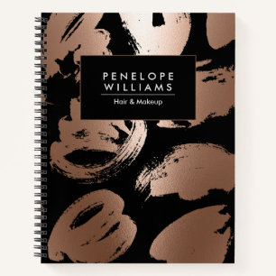 Rose Gold Foil Abstrakt Notizbuch