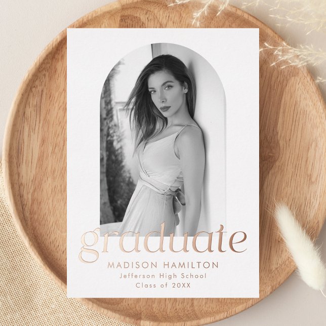 Rose Gold Foil Arch Foto Ankündigung (Von Creator hochgeladen)