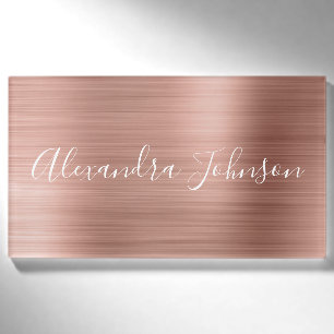 Rose Gold Foil   Blush Pink Foil Modern Namenschild
