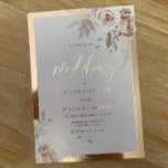 Rose Gold Foil Border Blush Bloral Wedding Folieneinladung<br><div class="desc">Rose Gold Foil Border Blush Bloral Wedding Foil Einladung Weitere Einladungen in unserem Nest und Nest Store</div>