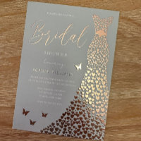 Rose Gold Foil Dress Herrliches Brautparty