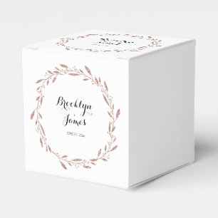 Rose Gold Foil Gastgeschenk Hochzeit Box Blumenstr Geschenkschachtel