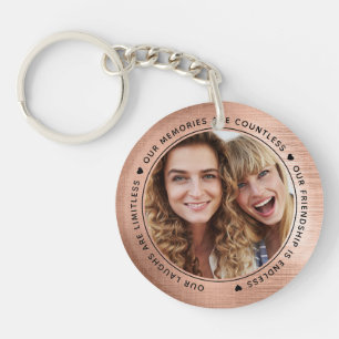 Rose Gold Foil Our Laughs Are Limitless BFF Photo