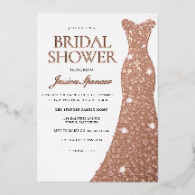 Rose Gold Foil Pressure Dress Gown Brautparty