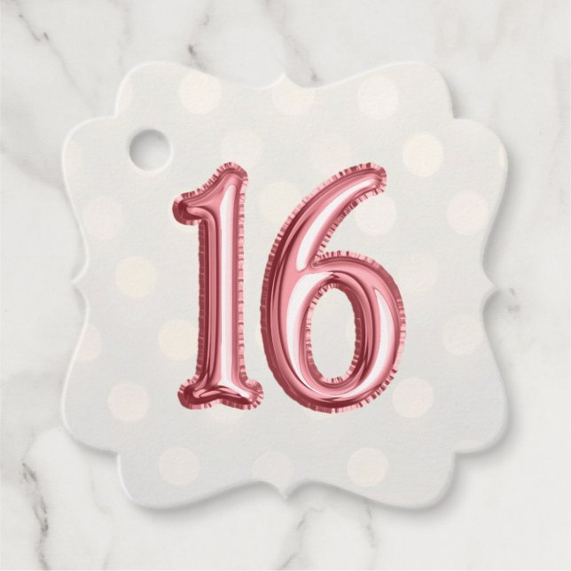 Rose Gold Foil und Glam Bokeh Shimmer Geschenkanhänger (Vorderseite)