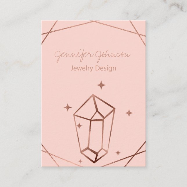 Rose Gold Foil Visitenkarte (Vorderseite)