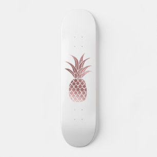 Rose Gold Folie Ananas Skateboard