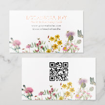 Rose Gold Folie Botanische Wildblumen Florist