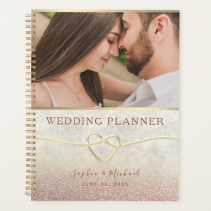 Rose Gold Foto Hochzeitsplaner Planer
