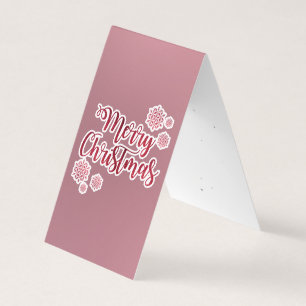 Rose Gold Frohe Weihnachten große Geschenkartikel Visitenkarten