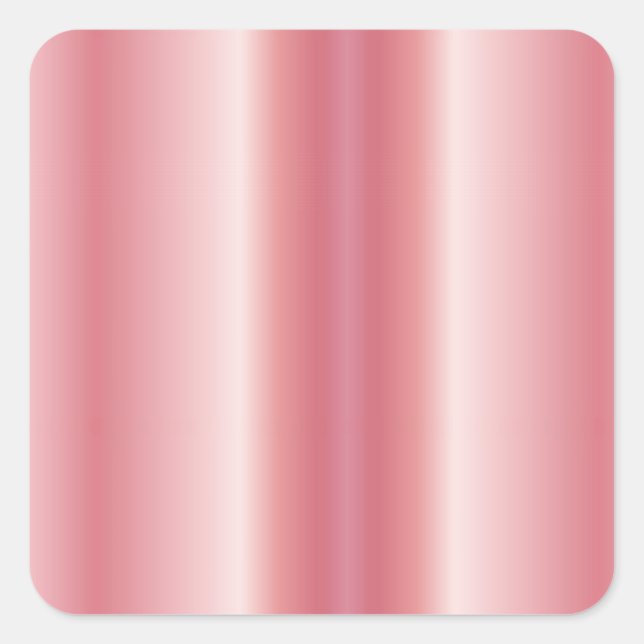 Rose Gold für den QR-Code Ihres benutzerdefinierte Quadratischer Aufkleber (Vorderseite)