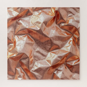 Rose Gold gekräuselte Metallfolie Luxus