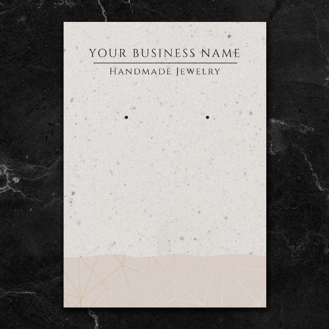Rose Gold Geometric Modern Earring Display Cards (Von Creator hochgeladen)