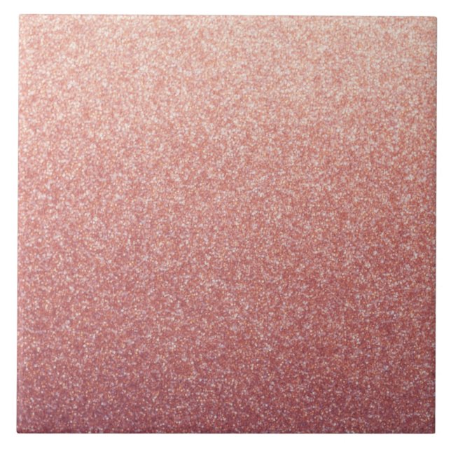 Rose Gold Girl Keramik Tile Fliese (Vorderseite)