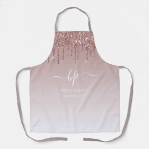 Rose Gold Girls Tropfen Icing Name Familienküche Schürze