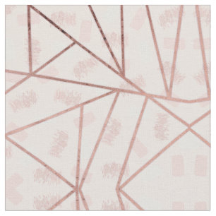 Rose Gold Girly Geometric Pinseldreiecke Stoff