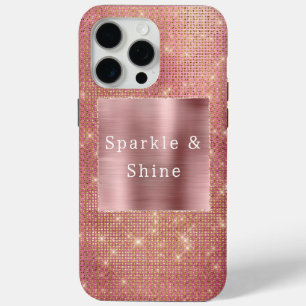 Rose Gold Glam Sparkle Case-Mate iPhone Hülle