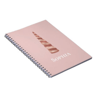 Rose Gold Glam Unicorn Notizblock