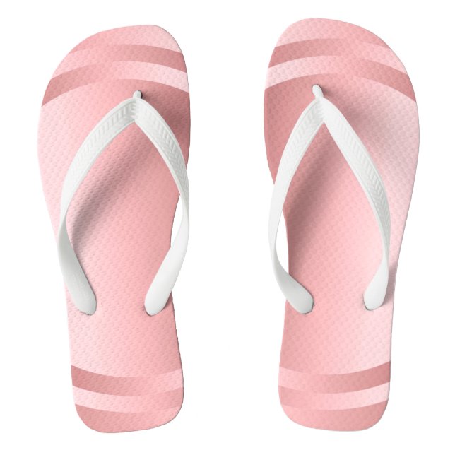 Rose Gold Glamour Template Trendy Moderne Elegant Flip Flops (Fußbett)