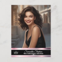 Rose Gold Glanz einseitige Pageant Promo