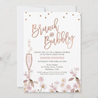 Rose Gold Glass Brunch Bubbly Brautparty