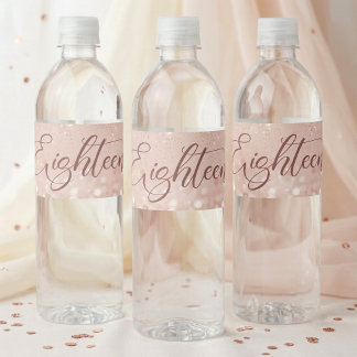 Rose Gold Glitter 18th Birthday Party