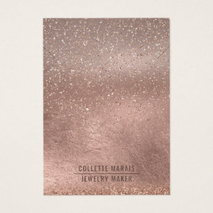 Rose Gold Glitter Abstract Jewelry Display