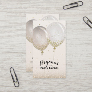Rose Gold & Glitter Pink Blush Party-Veranstalter Visitenkarte