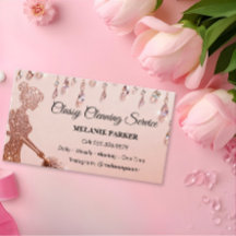 Rose Gold Glitter stilvolle Reinigungsdienstleistu