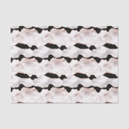 Rose Gold Glitzer Agate Schwarz-weiß Swirl Seidenpapier