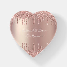 Rose Gold Glitzer Benutzerdefinierter Textname