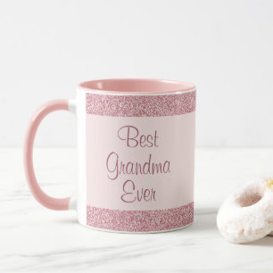 Rose Gold Glitzer Beste Oma je Großmutter Tasse