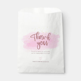 Rose Gold Glitzer Brautparty Vielen Dank Geschenktütchen