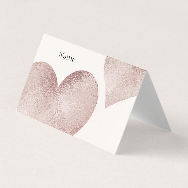 Rose Gold Glitzer Business Card Visitenkarten (Vorderseite)