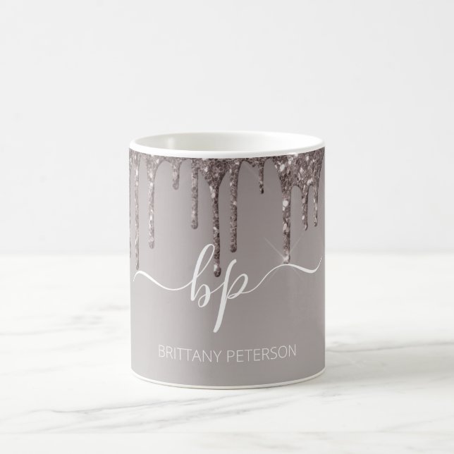 Rose Gold Glitzer Business-Mitarbeiter Einheitlich Kaffeetasse (Mittel)
