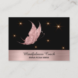 *~* Rose Gold Glitzer Butterfly Mystische Magie Visitenkarte