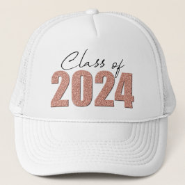Rose Gold Glitzer Class 2024 Truckerkappe