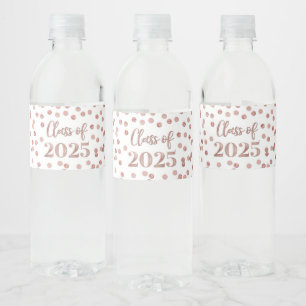 Rose Gold Glitzer Class 2025 Abschluss