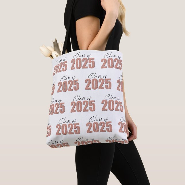 Rose Gold Glitzer Class 2025 Tasche (Von Nahem)