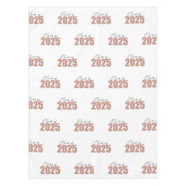 Rose Gold Glitzer Class 2025 Tischdecke