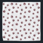 Rose Gold Glitzer Druckmuster Halstuch<br><div class="desc">Zeigen Sie,  wie viel Sie Tiere mit dieser niedlichen Rose Gold Glitzer Pfoten drucken gemustert bandana. Wetten Sie,  dass Ihr Haustier es auch anziehen wird!</div>