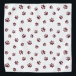 Rose Gold Glitzer Druckmuster Halstuch<br><div class="desc">Zeigen Sie, wie viel Sie Tiere mit dieser niedlichen Rose Gold Glitzer Pfoten drucken gemustert bandana. Wetten Sie, dass Ihr Haustier es auch anziehen wird!</div>