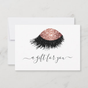 Rose Gold Glitzer Eye Geschenkgutschein