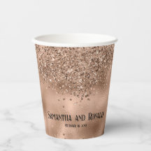Rose Gold Glitzer & Foil Hochzeitspapiere
