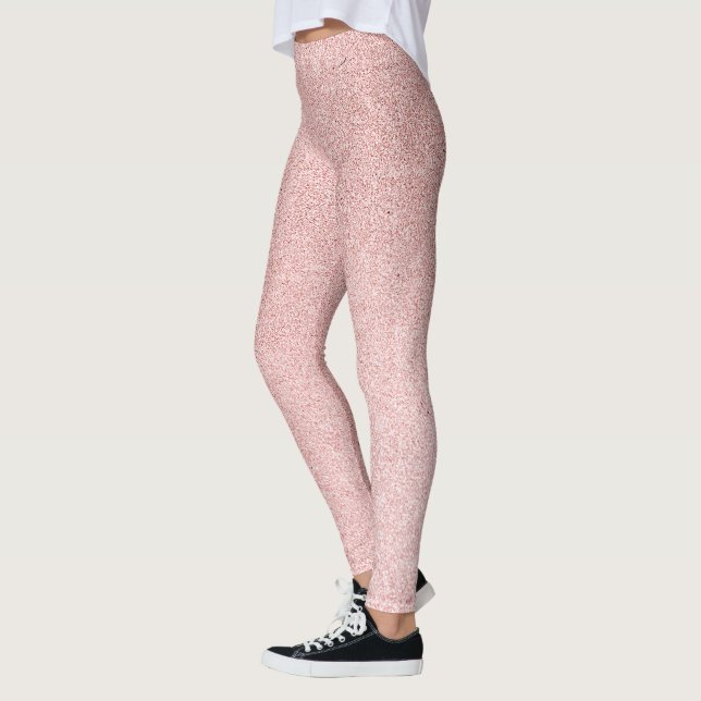 Rose Gold Glitzer funkeln Leggings (Links)